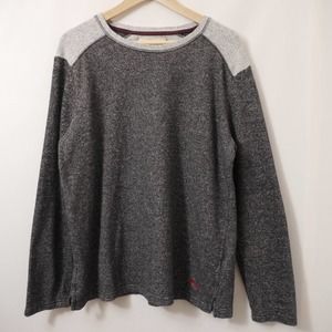 Tommy Bahama Gray Knit Cotton Blend Long Sleeve/ Sweater Size M